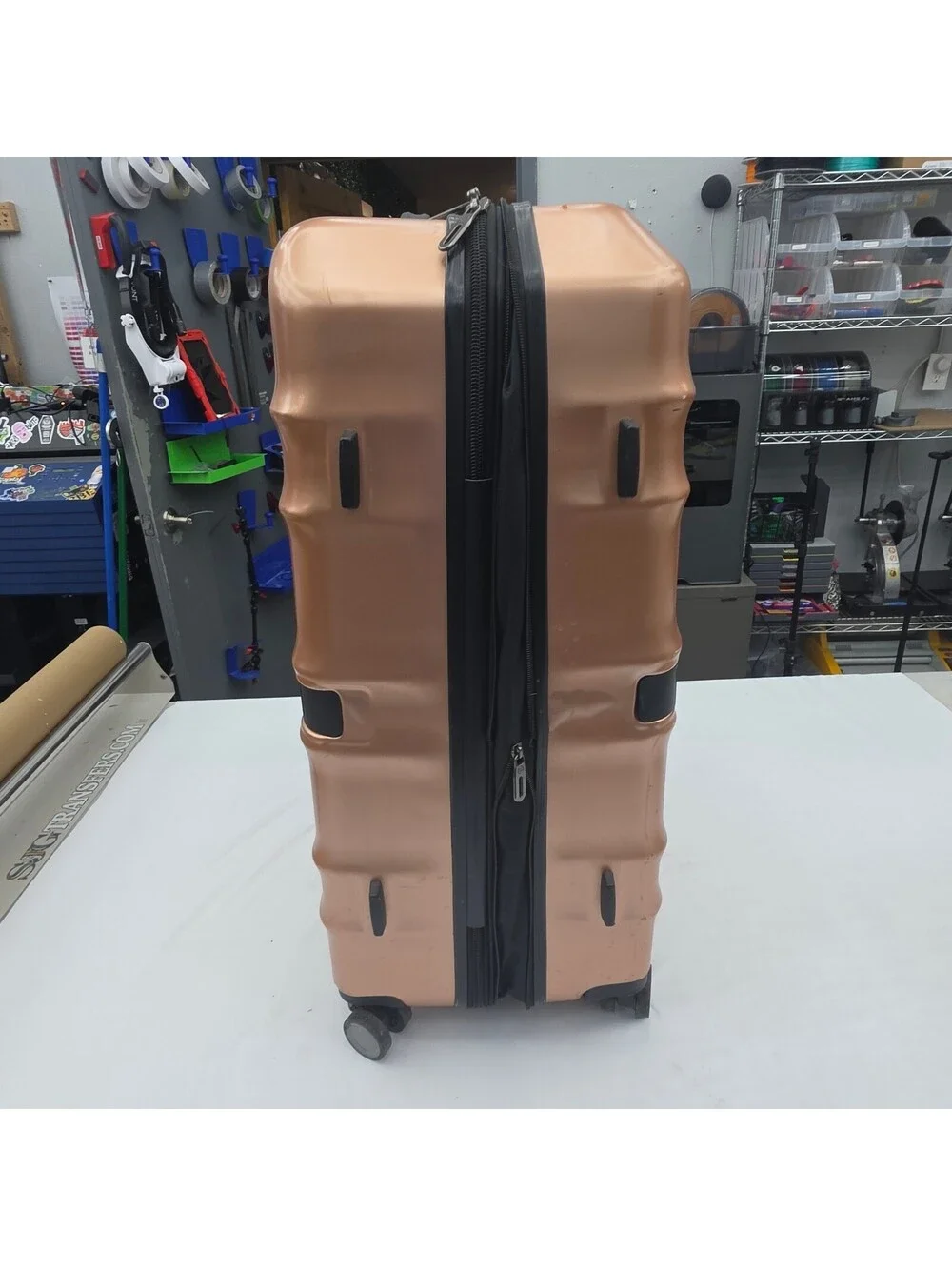 Revo Large Hard Shell Spinner Suitcase Luggage in Bronze